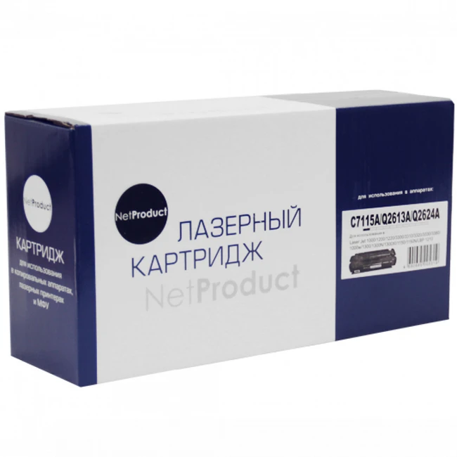 Лазерный картридж NetProduct Картридж для LJ 1200/1300/1150 N-C7115A/Q2613A/Q2624A