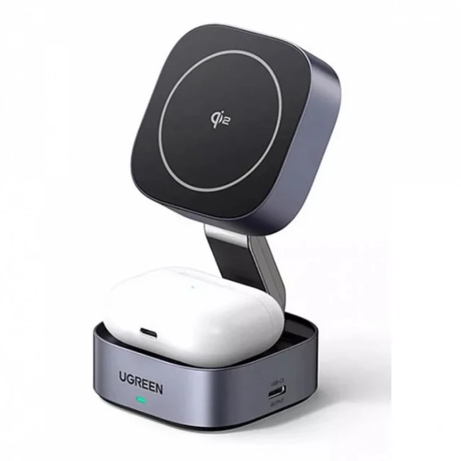 UGREEN W702 2-in-1/15W Magnetic Wireless Charger for IPhone + AirPods 35316 15