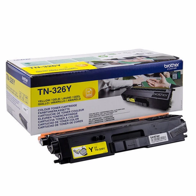 Тонер Brother TN326Y для HL-L8250CDN, MFC-L8650CDW жёлтый повышенной ёмкости